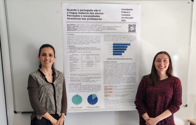 Equipa do programa Avançar PLNM apresenta póster no IPCE 2025